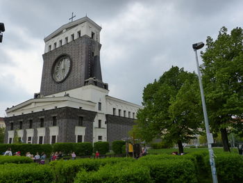 Low angle view of historic building against sky