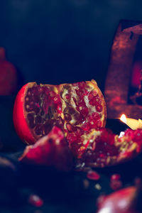 Close-up of fruits on table