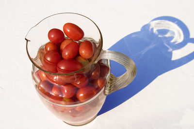 Close-up of cherry tomatoes on table