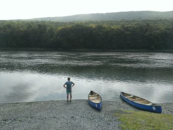 Scenic view of lake