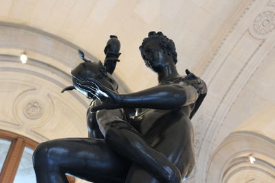Low angle view of statue in museum
