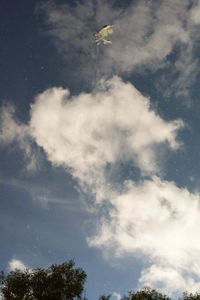 Low angle view of cloudy sky
