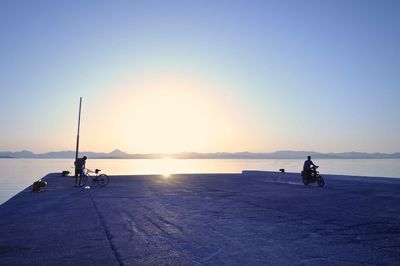 Sunset over sea