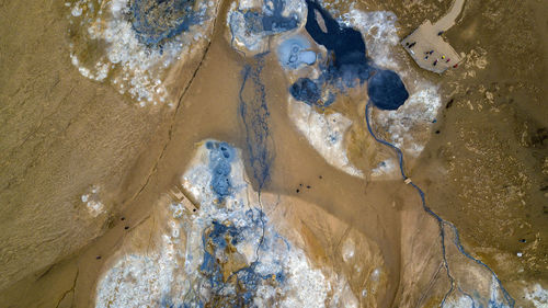 Geothermal mudpools at hverir, iceland 