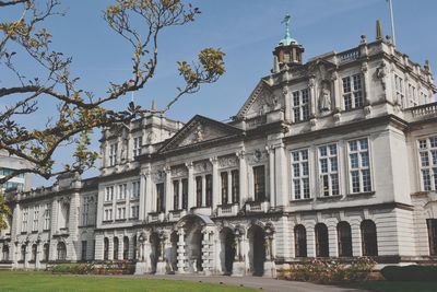 Low angle view of building against sky