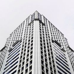 Low angle view of modern building against sky