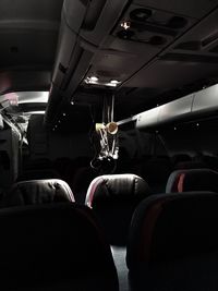 Interior of airplane