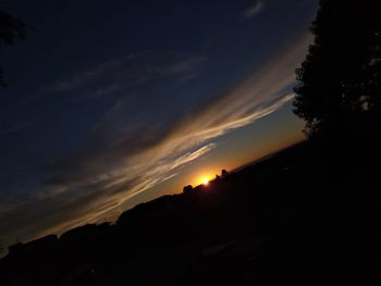 Scenic view of dramatic sky during sunset