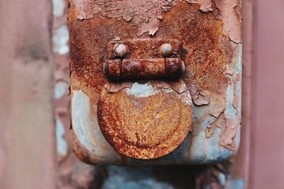 Close-up of rusty machine part