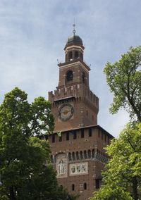 Low angle view of historic building against sky