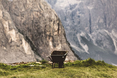 Scenic view of mountains against mountain range