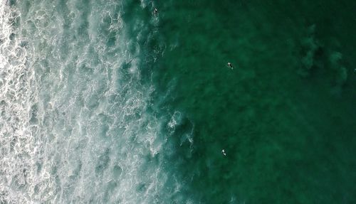 Aerial view of sea