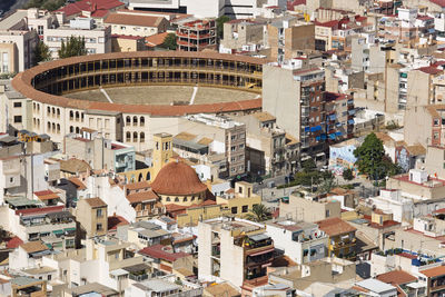 High angle view of cityscape