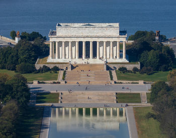 Lincoln memorial from the washington monument