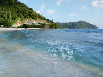 Scenic view of sea against sky