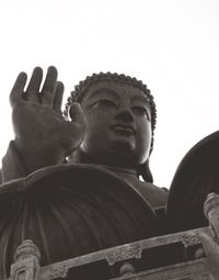 Low angle view of statue