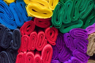 Full frame shot of multi colored candies for sale