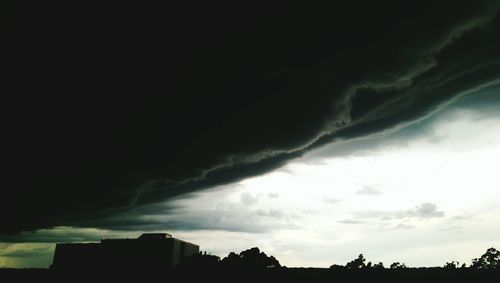 Low angle view of cloudy sky