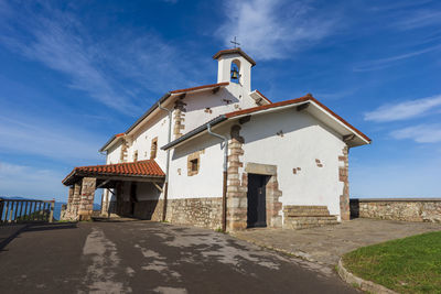 Exterior of building against blue sky