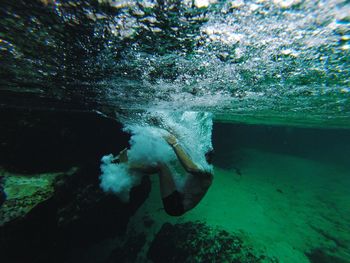 Rocks in water