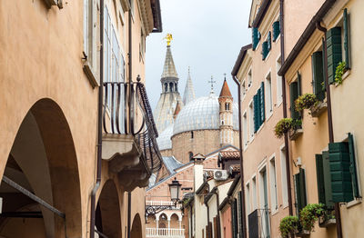 Low angle view of buildings against sky