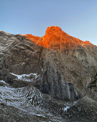 Hochkalter, berg am morgen