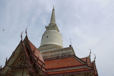 Low angle view of traditional building against sky