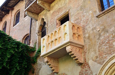 Low angle view of historic building