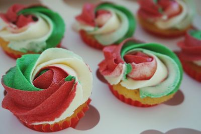 Close-up of cupcakes