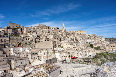 The old town of matera in southern italy