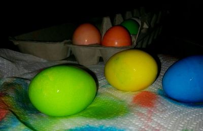 Close-up of food on table