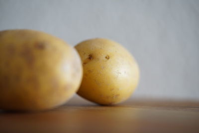 Close-up of oranges on table