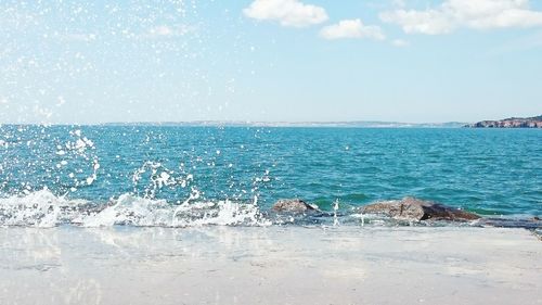 Scenic view of sea against sky