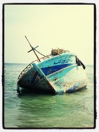 Boats in sea