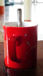 Close-up of coffee cup in water