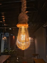 Illuminated light bulb