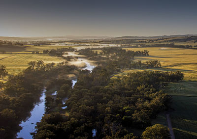 Avon valley as seen from an air balloon