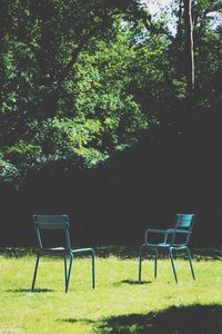 Chair in garden