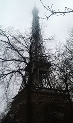 Low angle view of eiffel tower