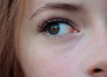 Close-up of woman eye