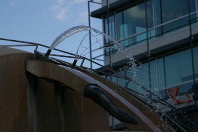 Low angle view of bridge against sky