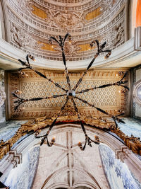 Low angle view of ceiling