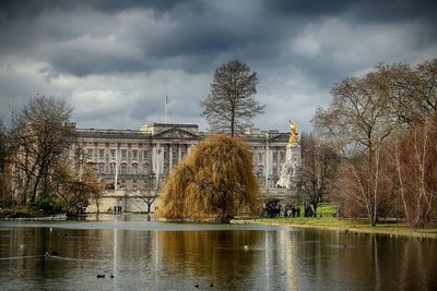 View of lake and royal palace