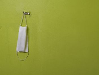 Clothes hanging on wall