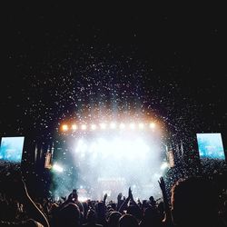 Crowd at music concert