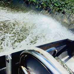 View of boats in water