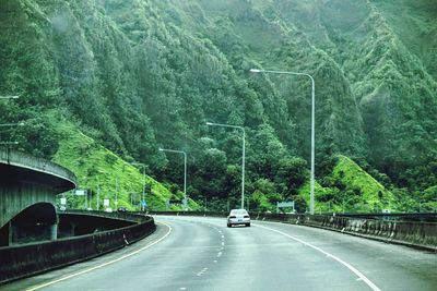 Cars moving on road