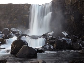 View of waterfall