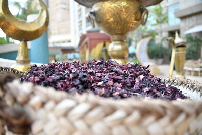 Close-up of food for sale at market stall