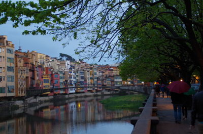 View of canal along buildings